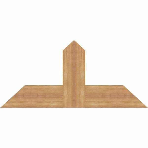Ekena Millwork Portland Timber Gable Bracket, Western Red Cedar, 36"W x 16"H x 1 1/2"D x 5 1/2"F, 11/12 Pitch GBW036X16X0206POR00SWR - main